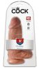 King Cock 9 Chubby barna dildó – extra vastag méretben