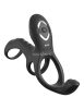 Vibrációs péniszgyűrű heregyűrűvel , g-pont és gát izgatóval