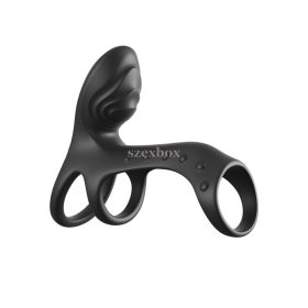 Vibrating penis ring with ball ring and g-spot stimulator