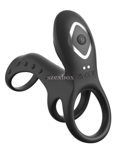 Vibrációs péniszgyűrű heregyűrűvel és g-pont izgatóval