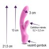 Obsessions Bonnie – flexible, 12-mode silicone rabbit vibrator