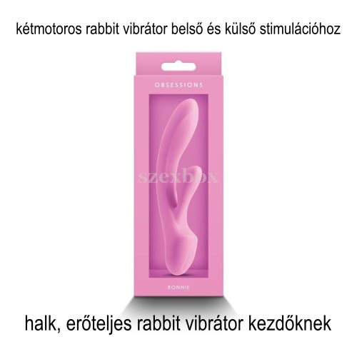 Obsessions Bonnie – flexible, 12-mode silicone rabbit vibrator