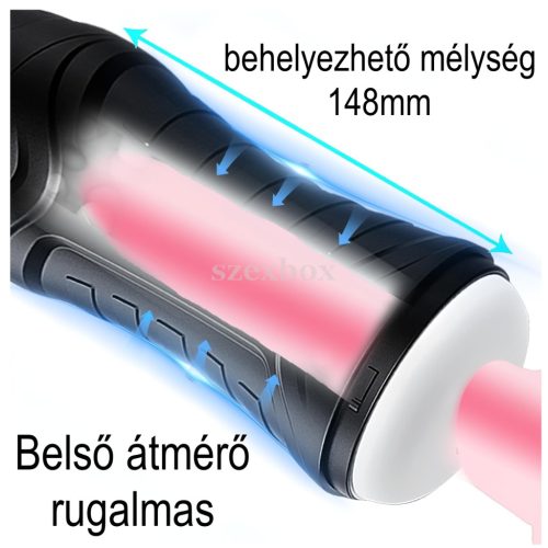 HotBox szívó-rezgő maszturbátor – dupla élvezet