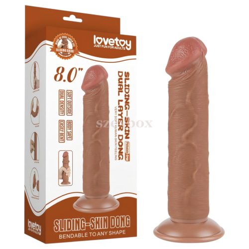 Lovetoy Sliding-Skin dildo 20 cm – lifelike experience