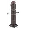 Lovetoy Sliding-Skin dildo 20 cm – black elegance