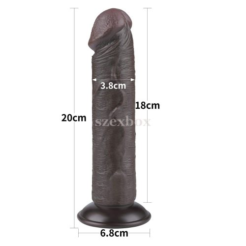 Lovetoy Sliding-Skin dildo 20 cm – black elegance
