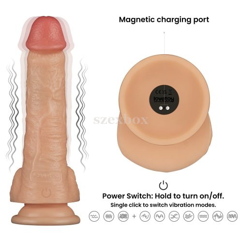 HotBox vibrating lifelike dildo with suction cup