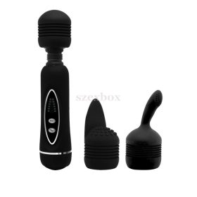 Power wand massaging vibrator