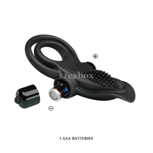 Pretty Love vibrant double ring black