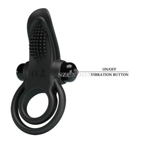 Pretty Love vibrant double ring black