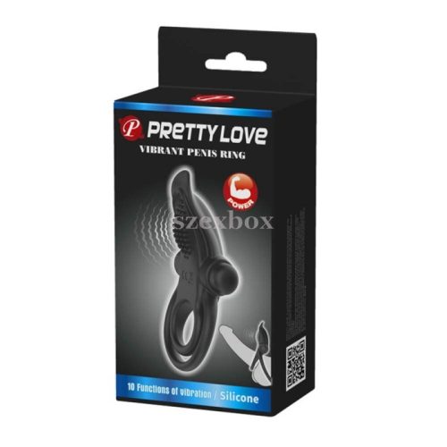 Pretty Love vibrant double ring black