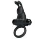 Vibrating bunny penis ring black