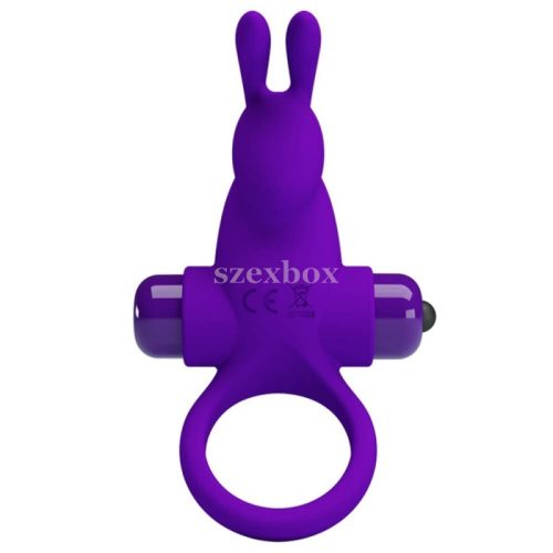 Bunny vibrating penis ring purple
