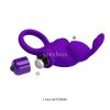 Bunny vibrating penis ring purple