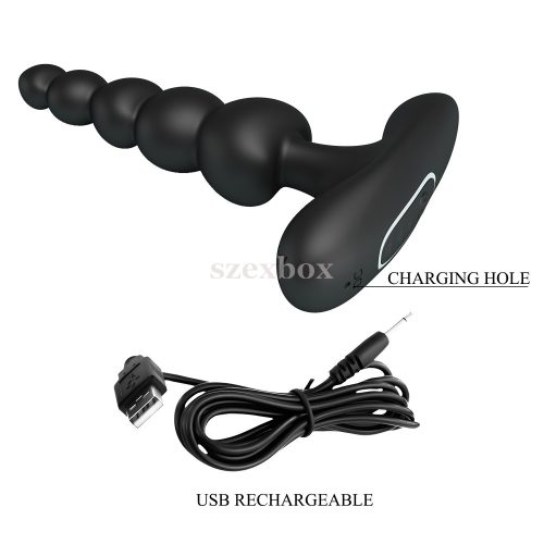 PL Corban Black anál tágító 12 rezgési móddal