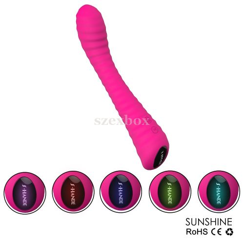 SzexBox Sunshine battery operated, grooved G-spot vibrator