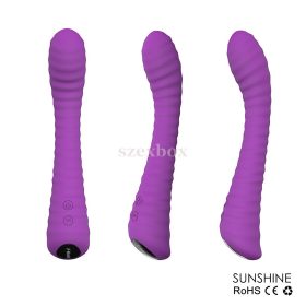 SzexBox Sunshine grooved G-spot vibrator purple