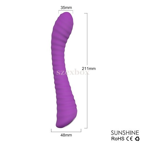 SzexBox Sunshine grooved G-spot vibrator purple