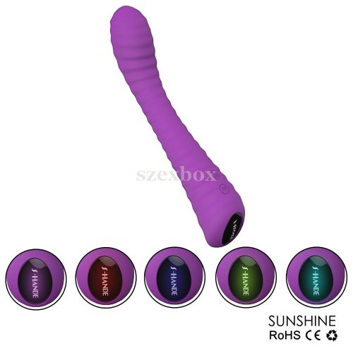 SzexBox Sunshine grooved G-spot vibrator purple