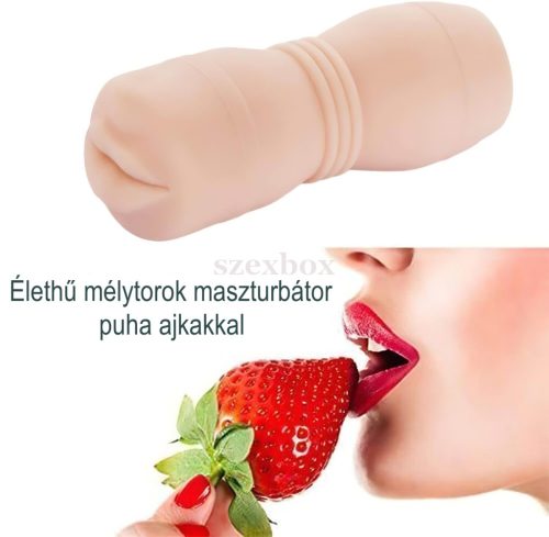 HotBox Lifelike Deep Throat Masturbator – Soft Mouth Feel