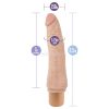 Lifelike battery-powered vibrator in natural color