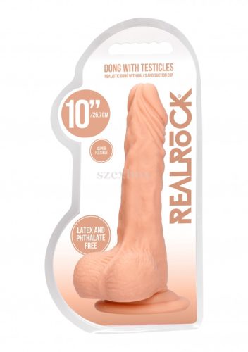 RealRock Dong 10 élethű herés dildó 25cm