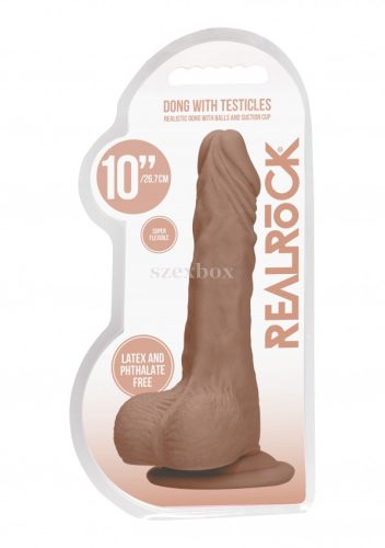 Realrock Dong 10 lifelike testicle dildo 25cm