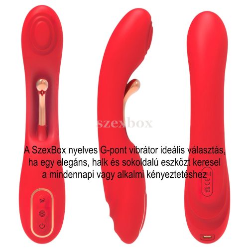 SzexBox tongue vibrator – Three-point pleasure