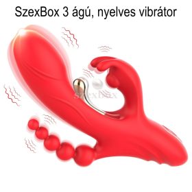 SzexBox tongue vibrator – Three-point pleasure