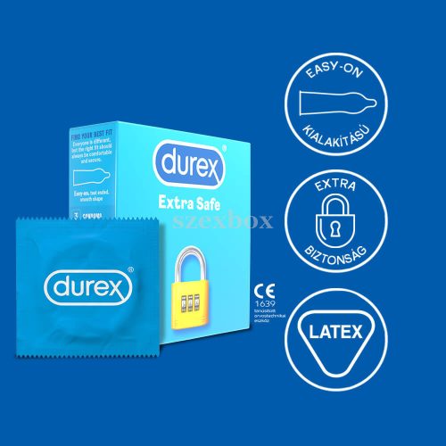 Durex extra safe - safe condoms (3db)
