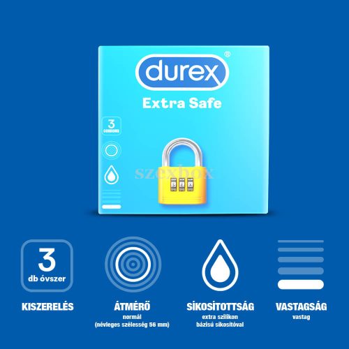 Durex extra safe - safe condoms (3db)