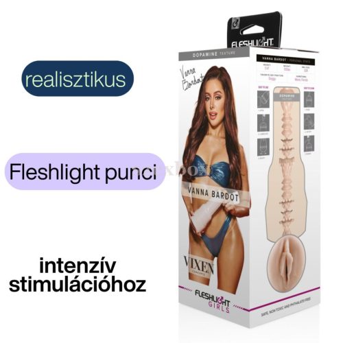 Fleshlight Vanna Bardot – szűk, Dopamine textúrájú vagina