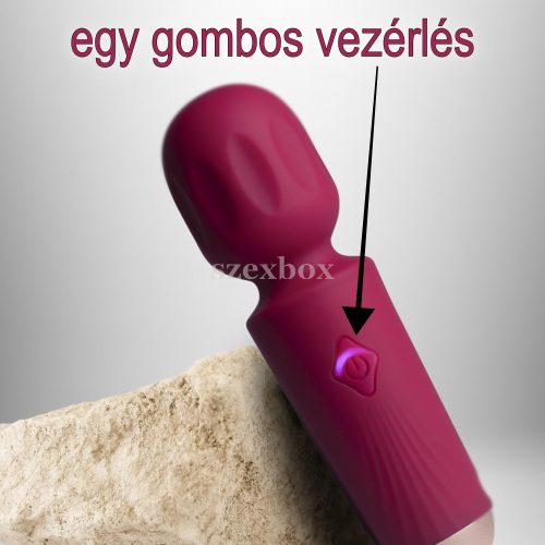 Azalea Red mini wand – compact power, precise orgasm