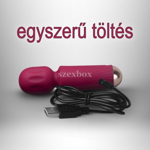 Azalea Red mini wand – compact power, precise orgasm