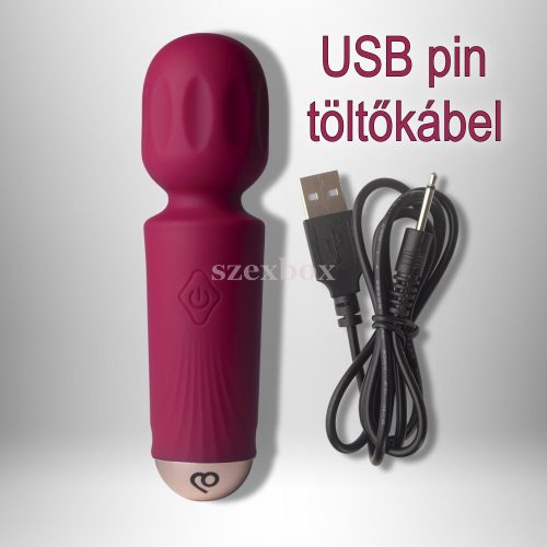 Azalea Red mini wand – compact power, precise orgasm