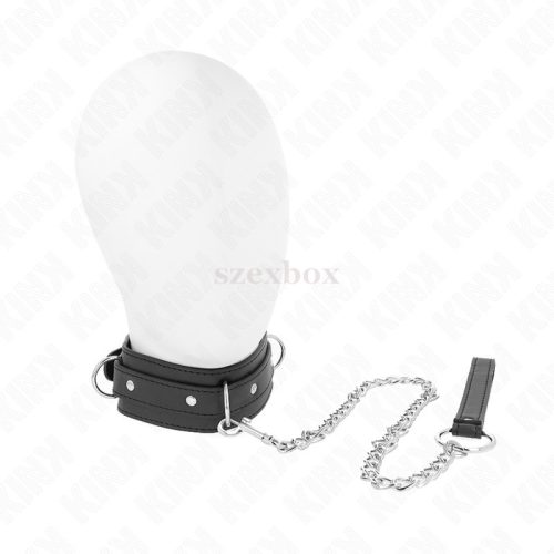 KINK leash collar black – dominated and served