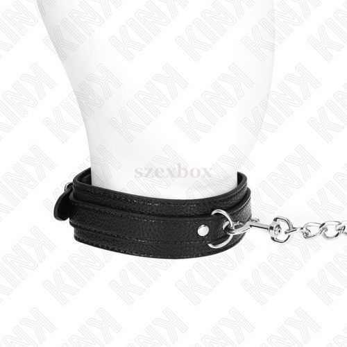 KINK leash collar black – dominated and served
