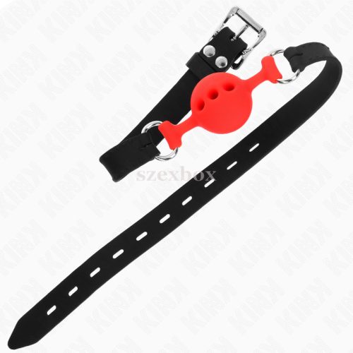 Kink gag with red 4cm silicone ball