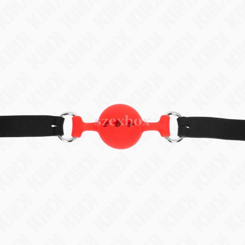 Kink gag with red 4cm silicone ball