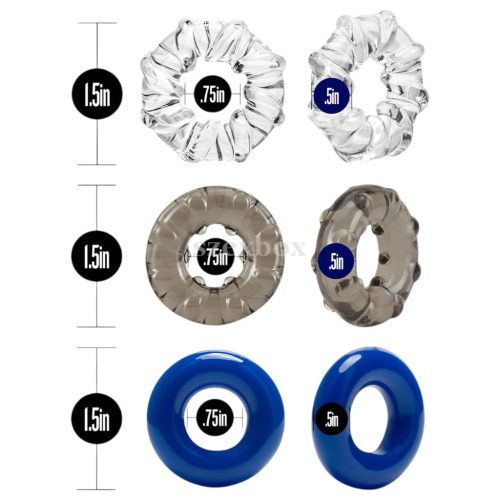 Stay Hard Donuts triple penis ring set