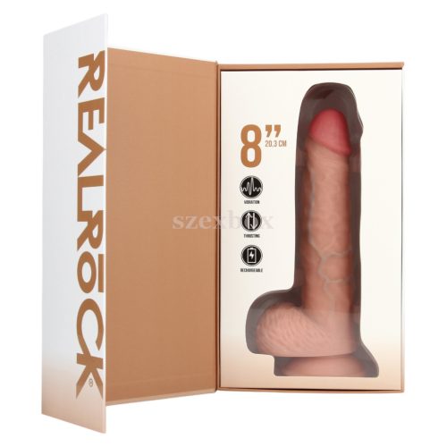RealRock realistic suction cup up-and-down vibrator 20 cm