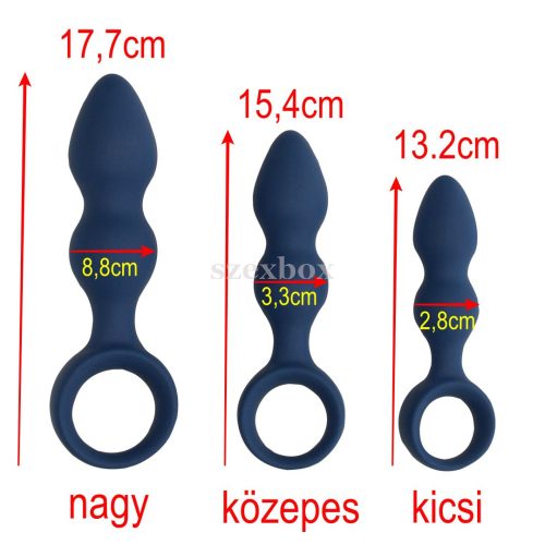 anál plug fogógyűrűvel - nagy