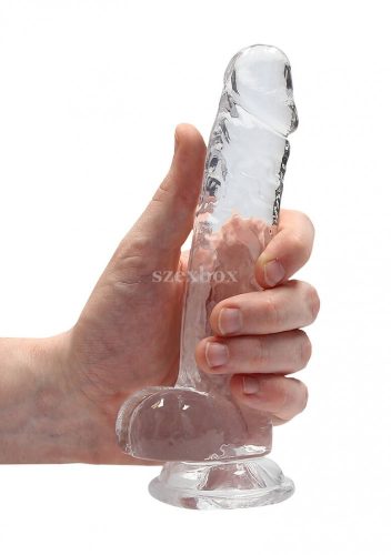 Realrock translucent lifelike dildo 17cm
