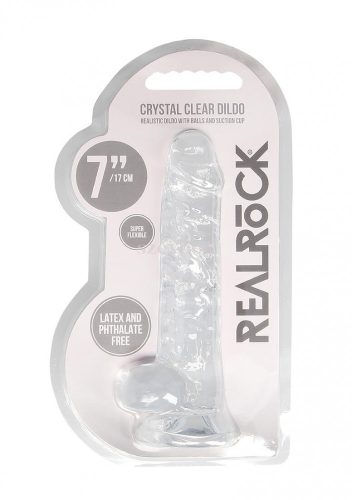 Realrock translucent lifelike dildo 17cm