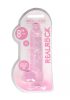 Realrock translucent lifelike dildo Pink 19cm