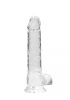 Realrock translucent lifelike dildo 19cm