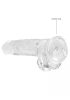 Realrock translucent lifelike dildo 19cm