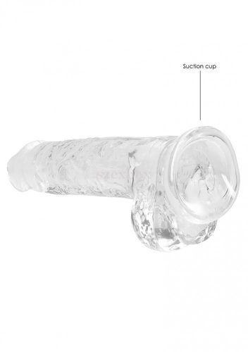 Realrock translucent lifelike dildo 19cm