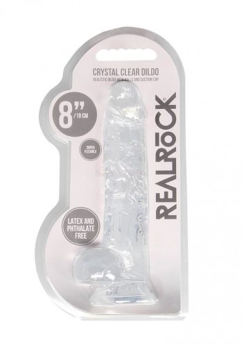 Realrock translucent lifelike dildo 19cm