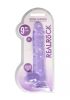 Realrock translucent lifelike dildo purple 22cm